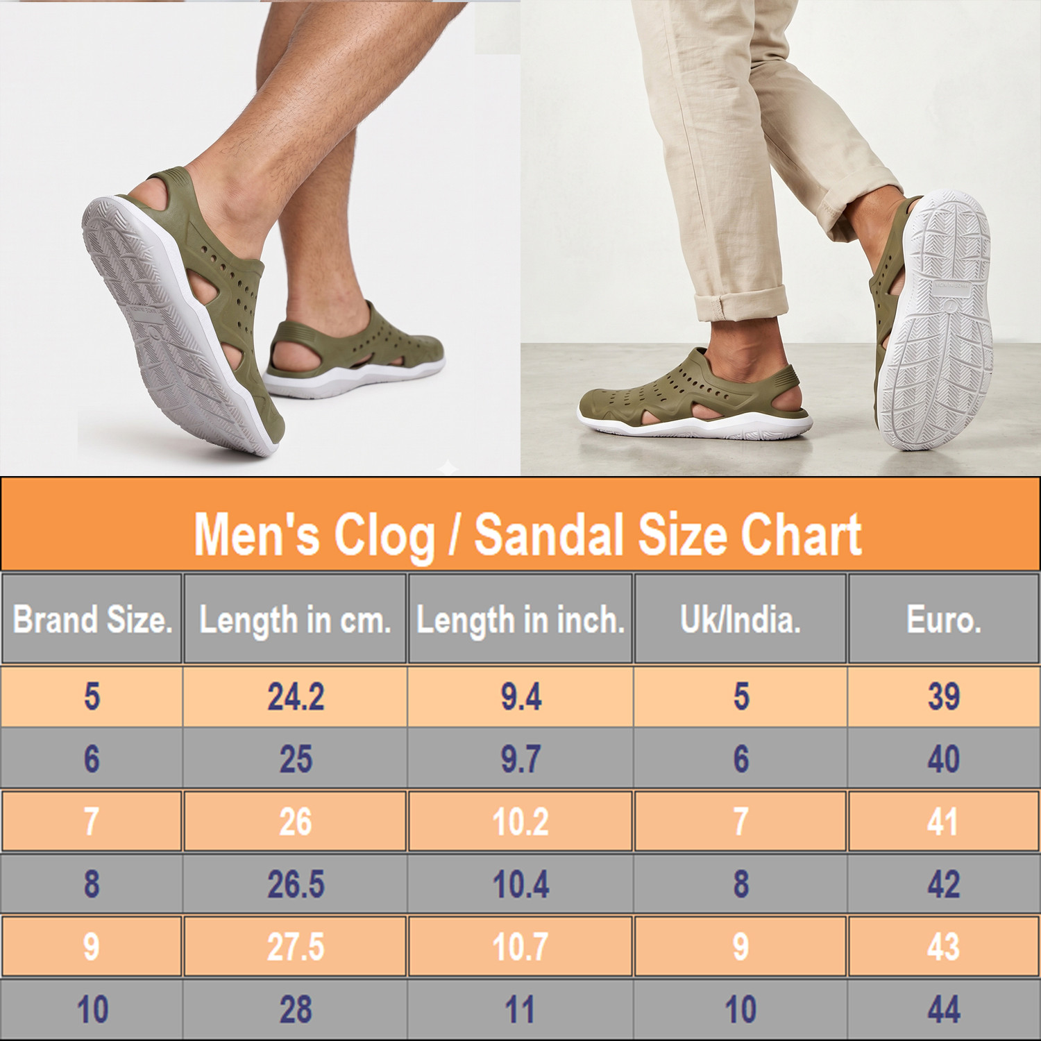 Image of Red & Black Premium Quality|Comfort|lightweight Outdoor Clogs Men Sports Sandals