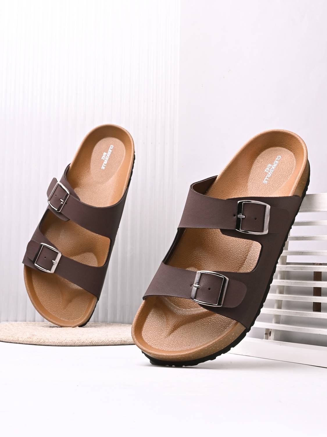 CLERKSVILLE Men's Berkin-Style Slip-On Sandals - Image 1