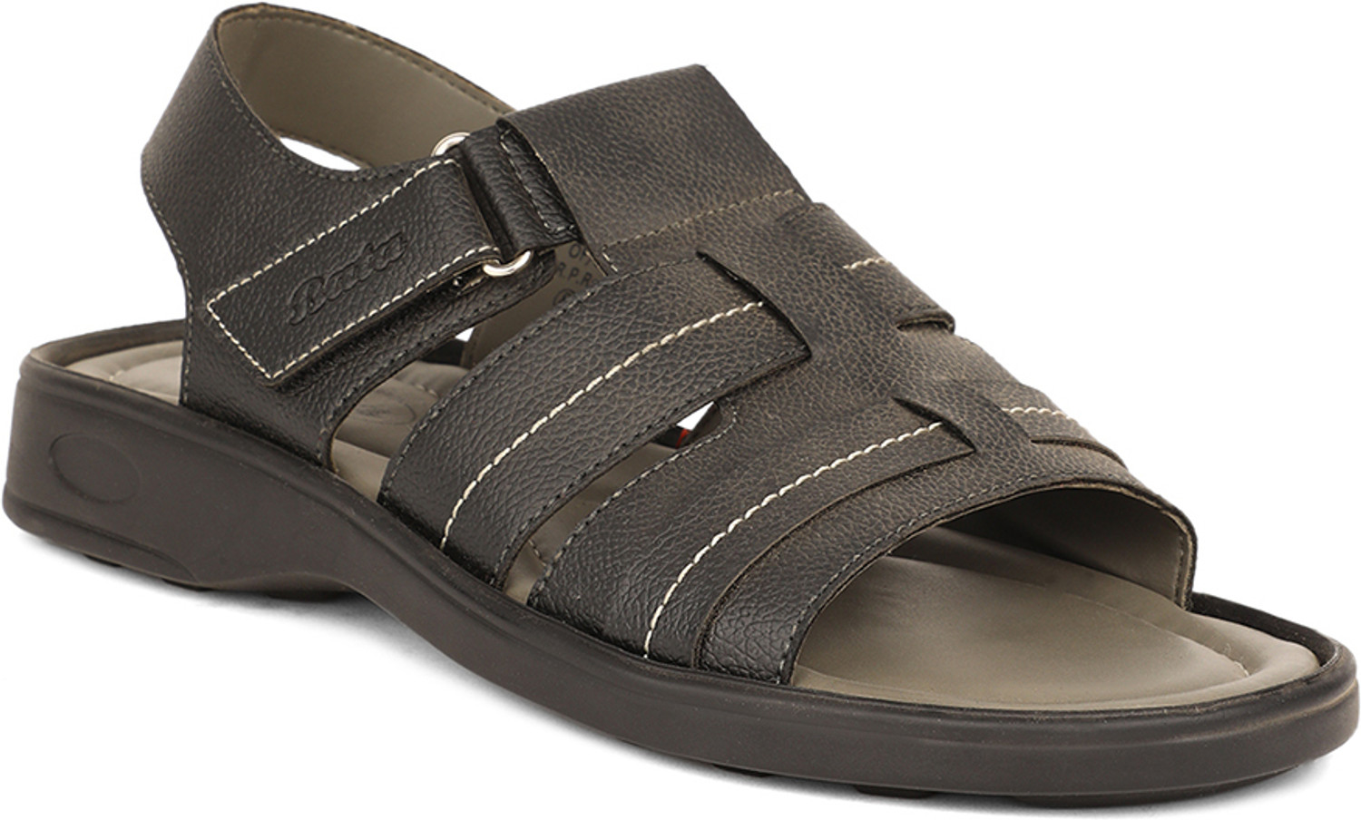 Image of Bata Men Casual Sandal (Black, 9)