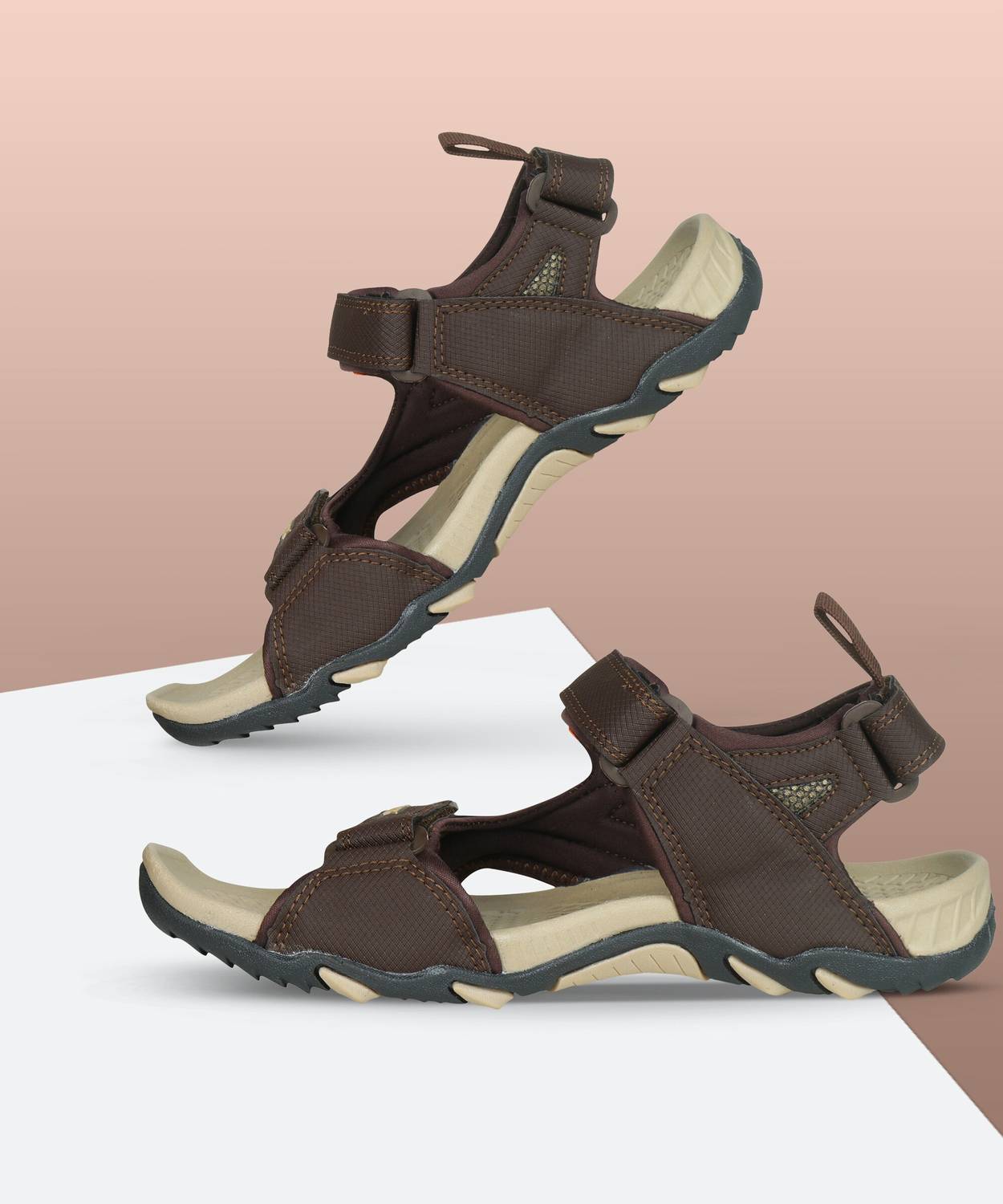 Sparx SS 485 Men Sports Sandals Brown - Image 3