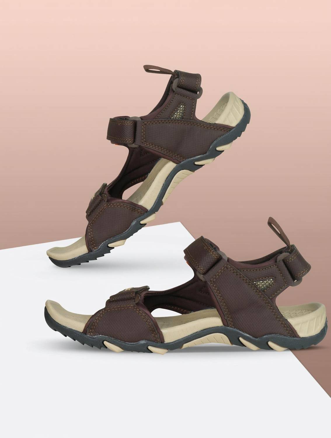 Sparx SS 485 Men Sports Sandals Brown - Image 1