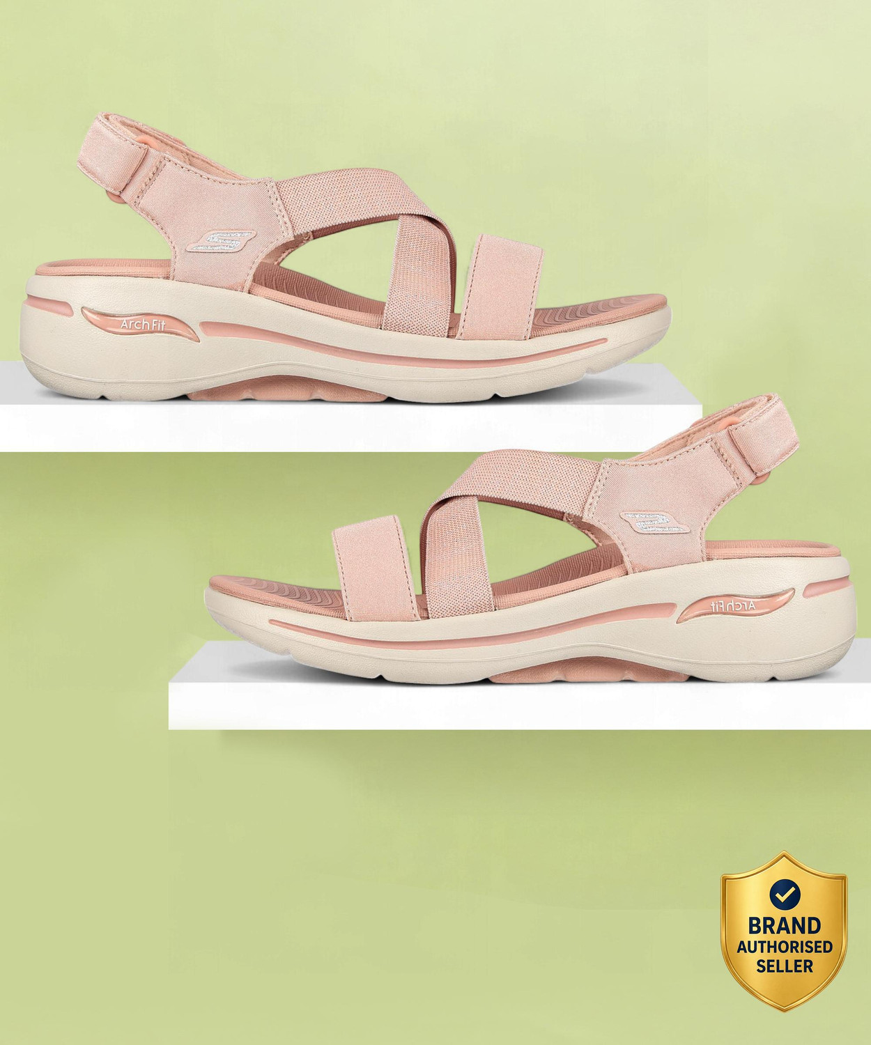 Image of Skechers GO WALK ARCH FIT SANDAL - AST Women Wedges