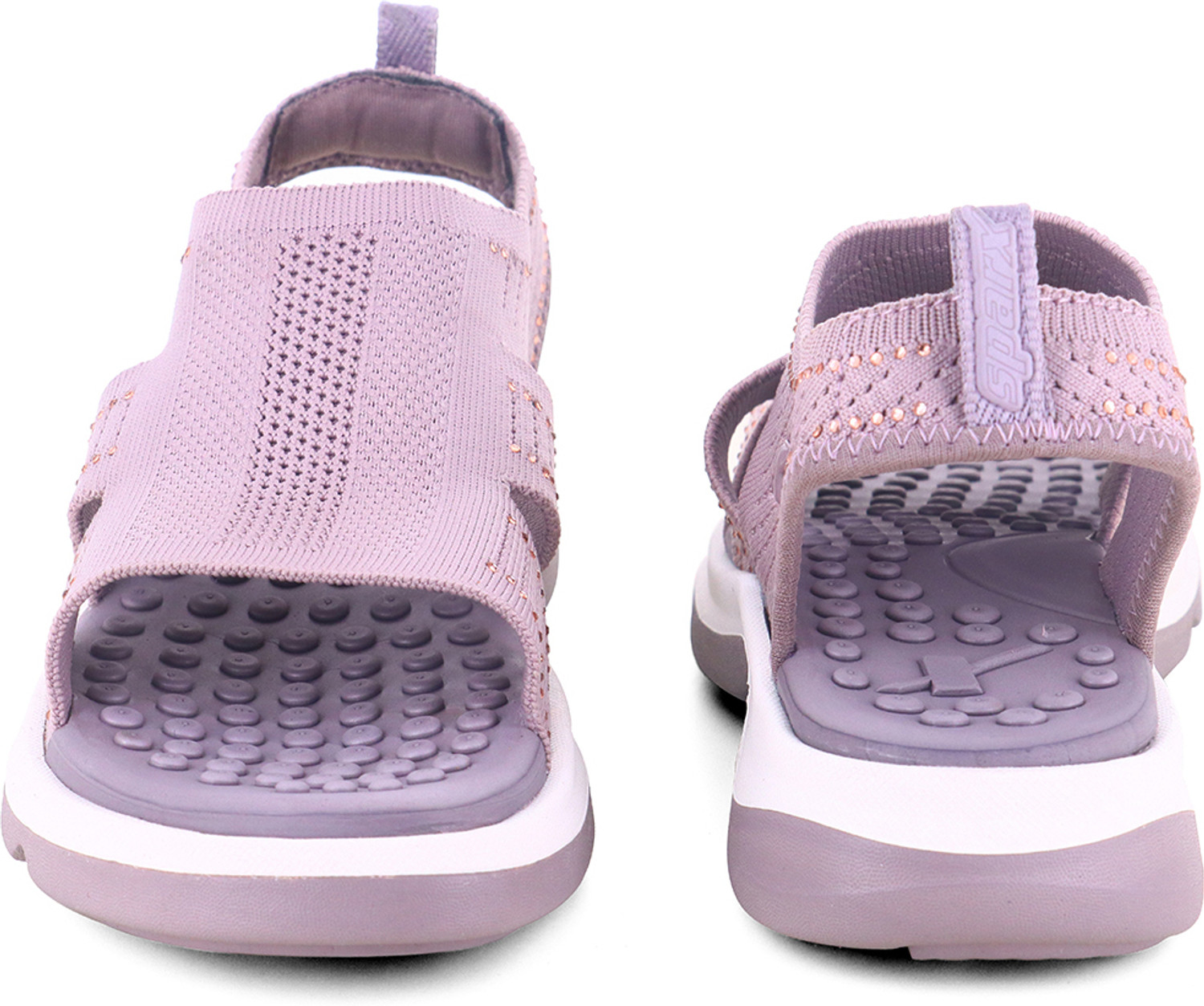 Image of Sparx Women Casual Sandal (Purple, White, 4)