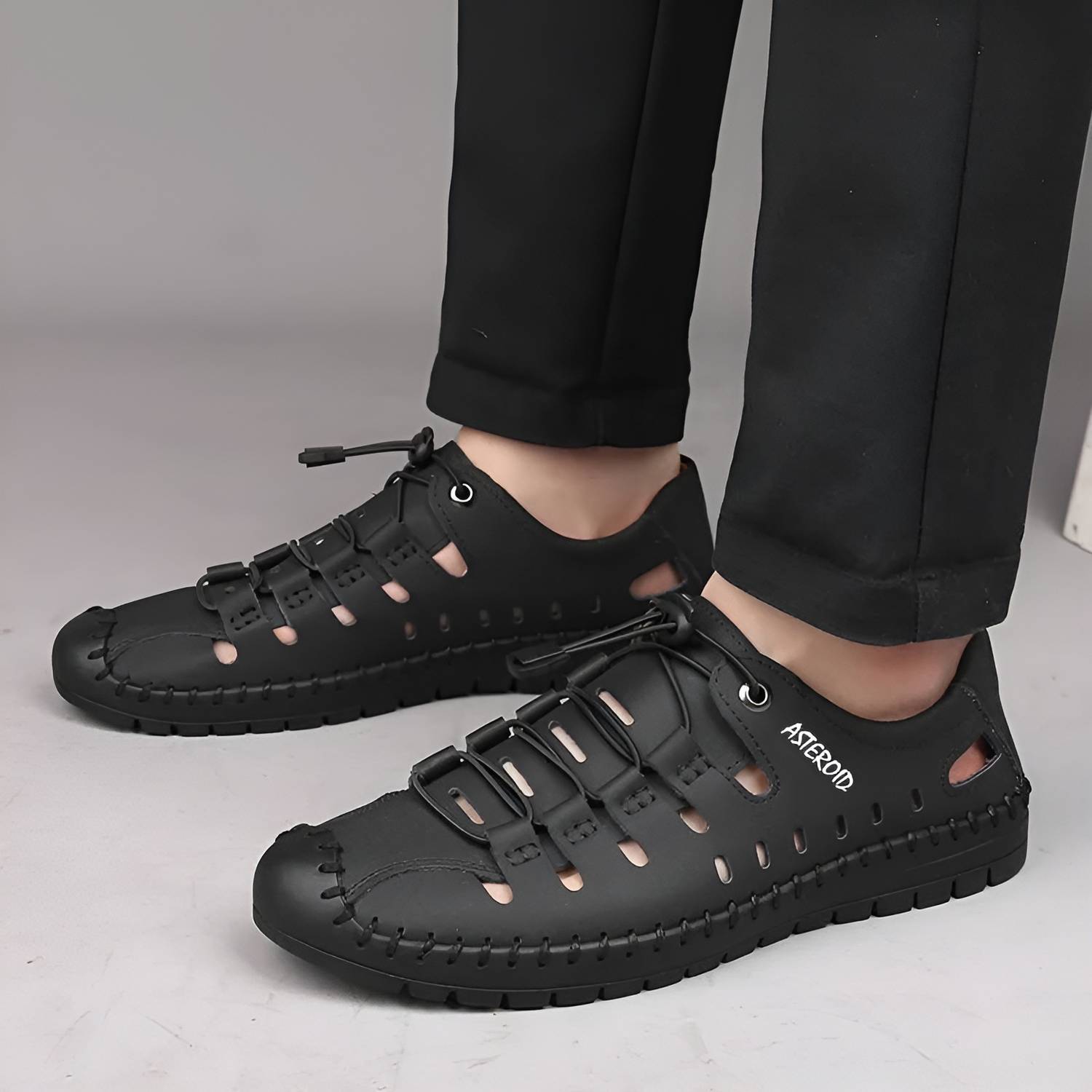 ASTEROID Men's Shoes Fashion Casual Slide Beach Sandals. Party Wear For Men