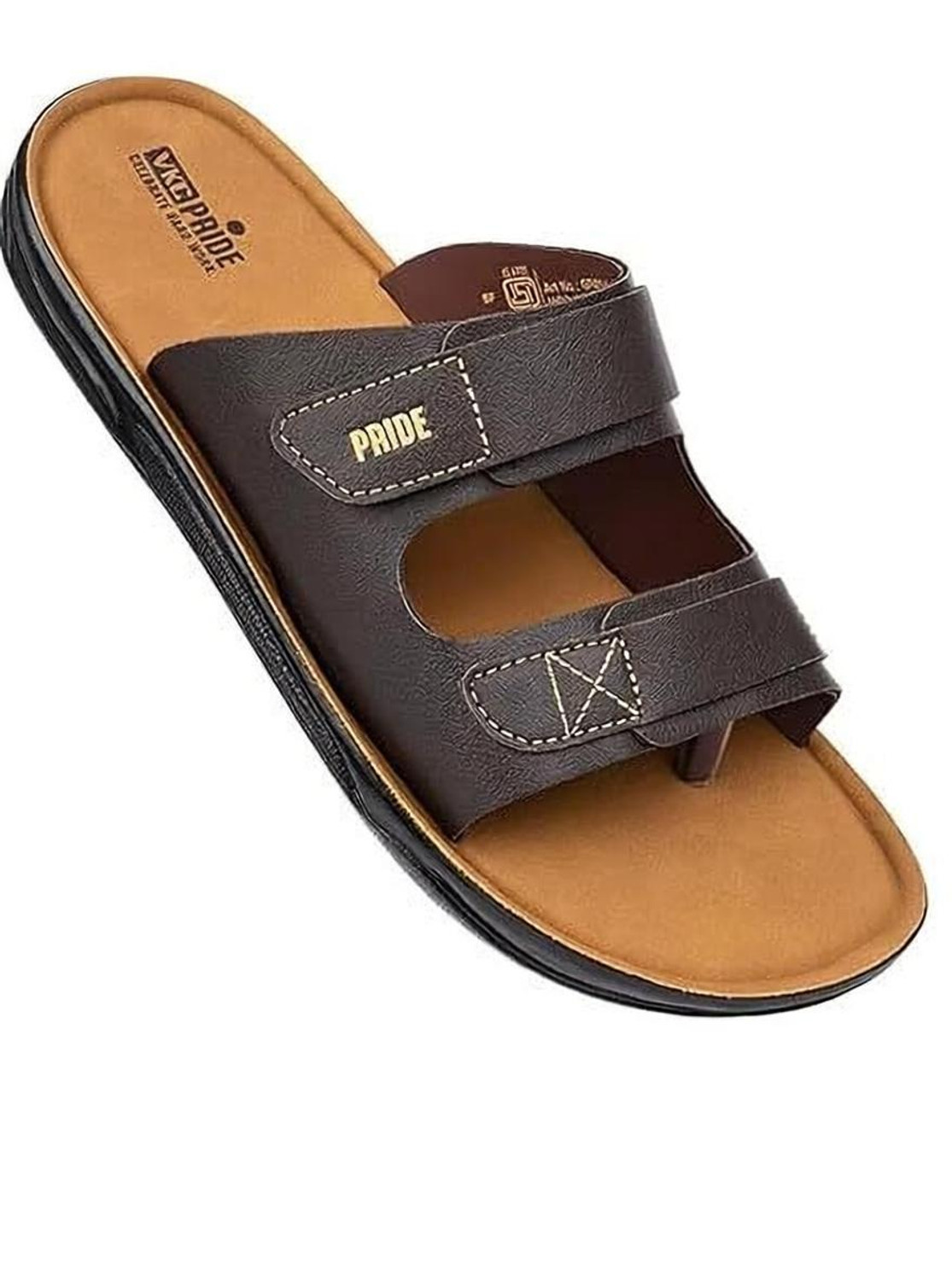 Image of VKC pride Men Sandal (Tan, 8)