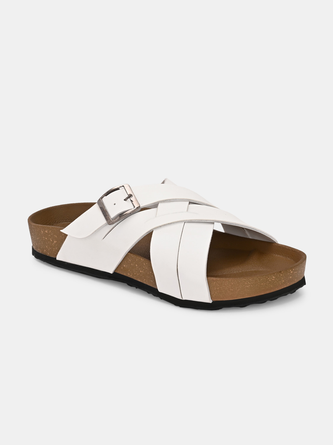 Image of CLERKSVILLE Slip-On Open Toe Casual with Soft PU Footbed & Enhanced /Lightweight Design Men Flats