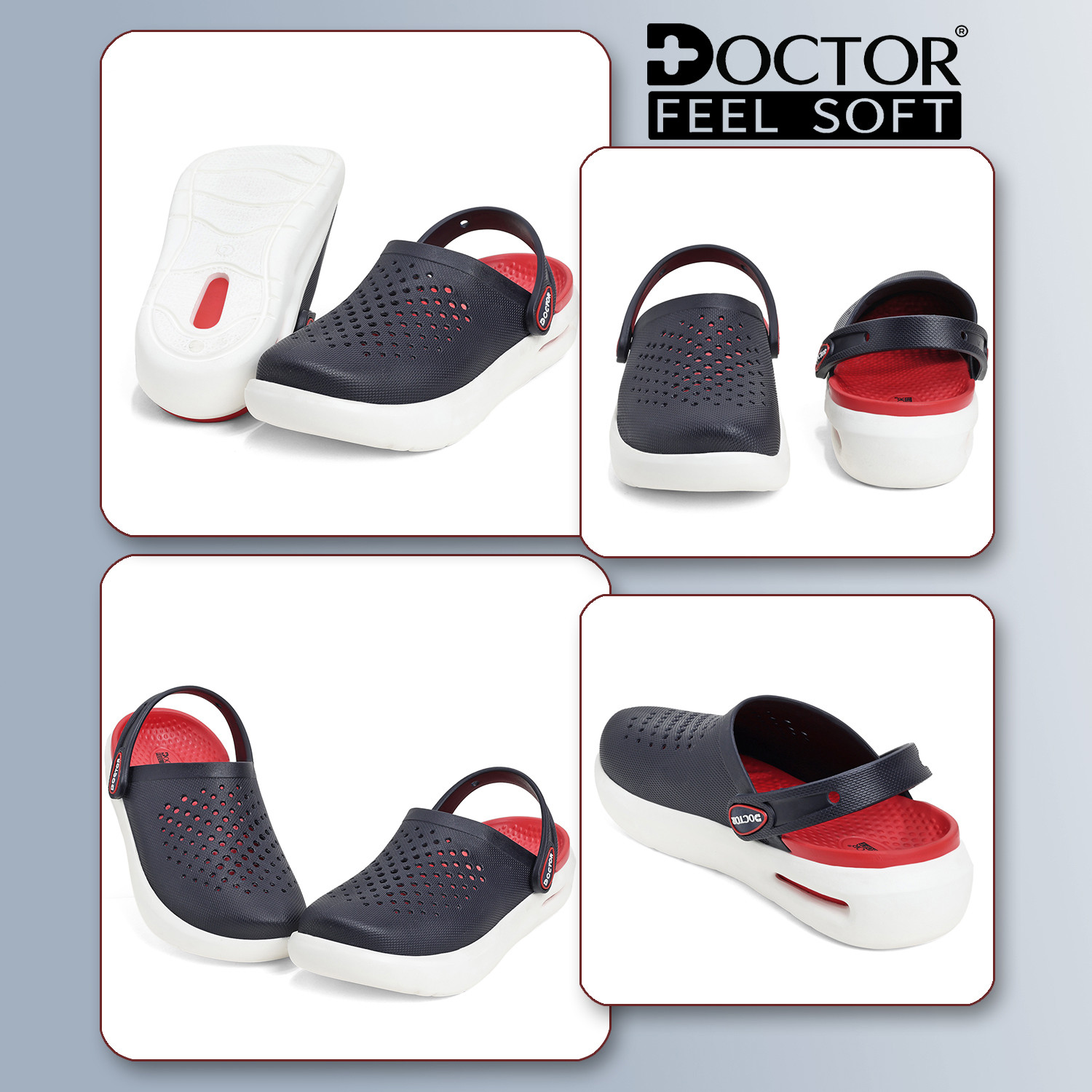 Image of DOCTOR FEEL SOFT Clogs Soft Sole Lightweight Comfortable Utility Wear Footwear Men Clogs Men Clogs