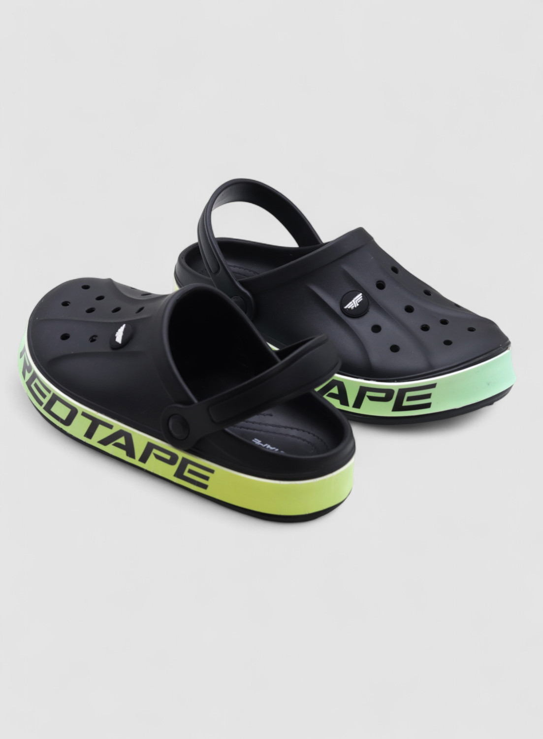 Image of Red Tape Men Black Clogs
