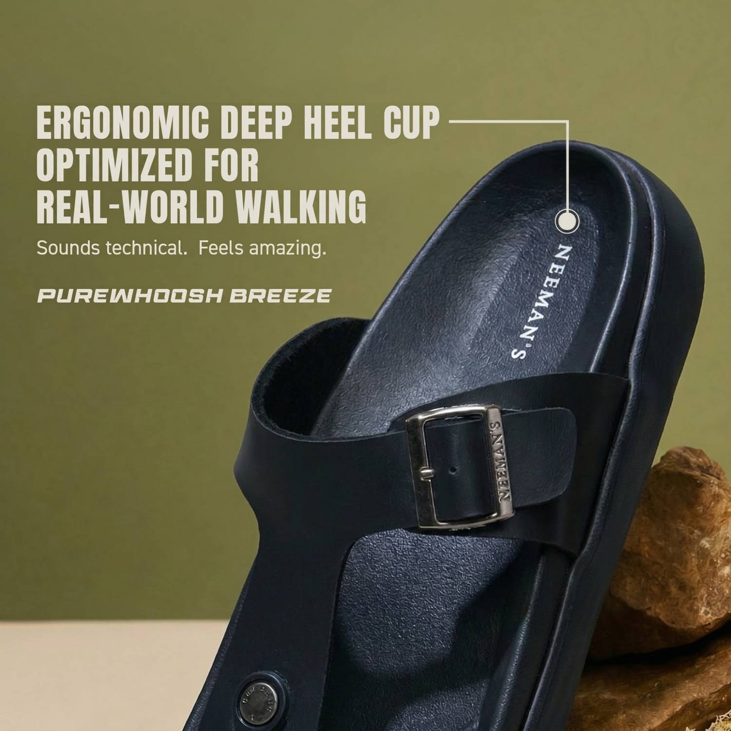 Neemans Men Black Sandals - Image 5