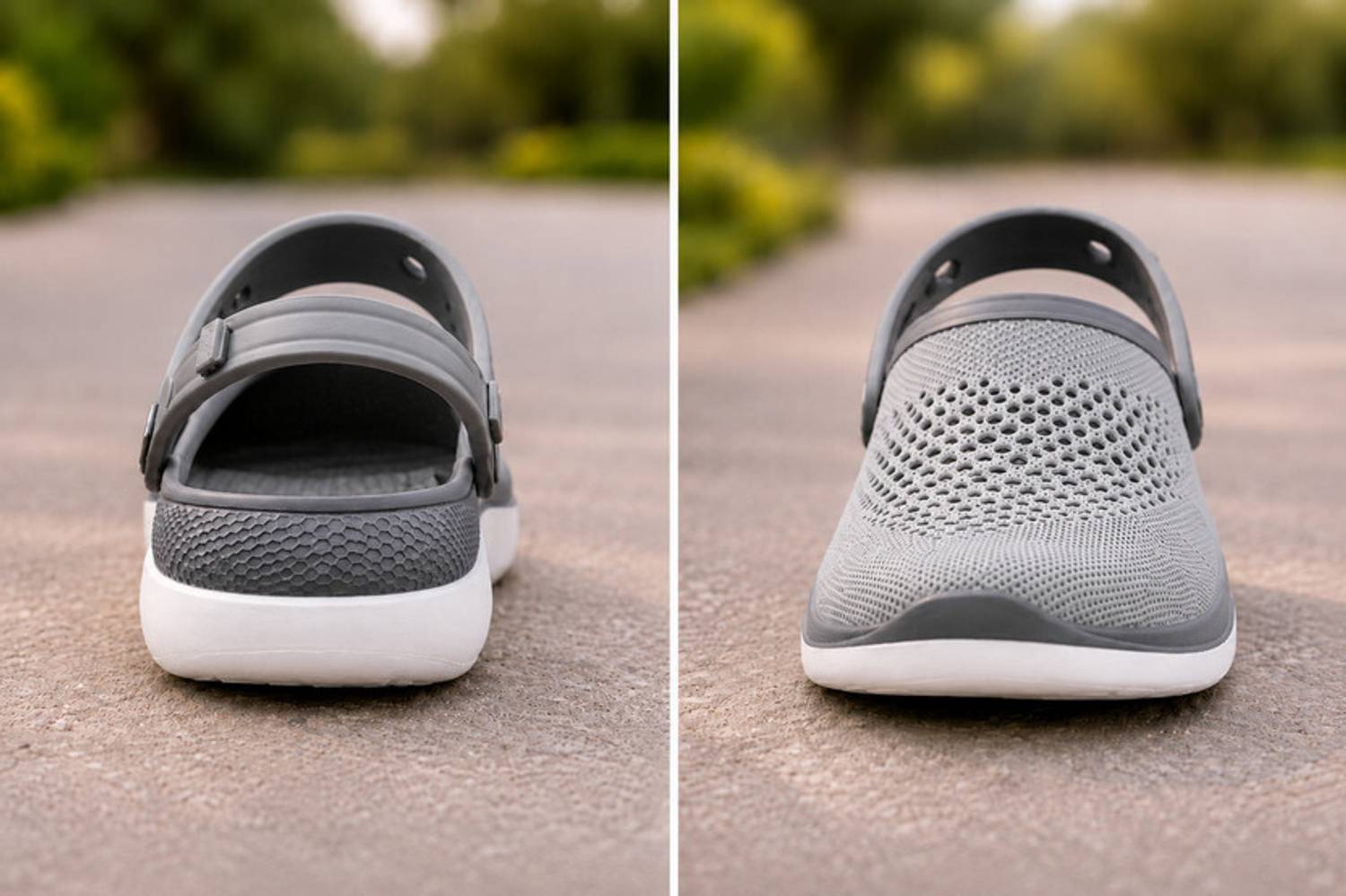 Happy Feet Men Clogs Gray - Image 4