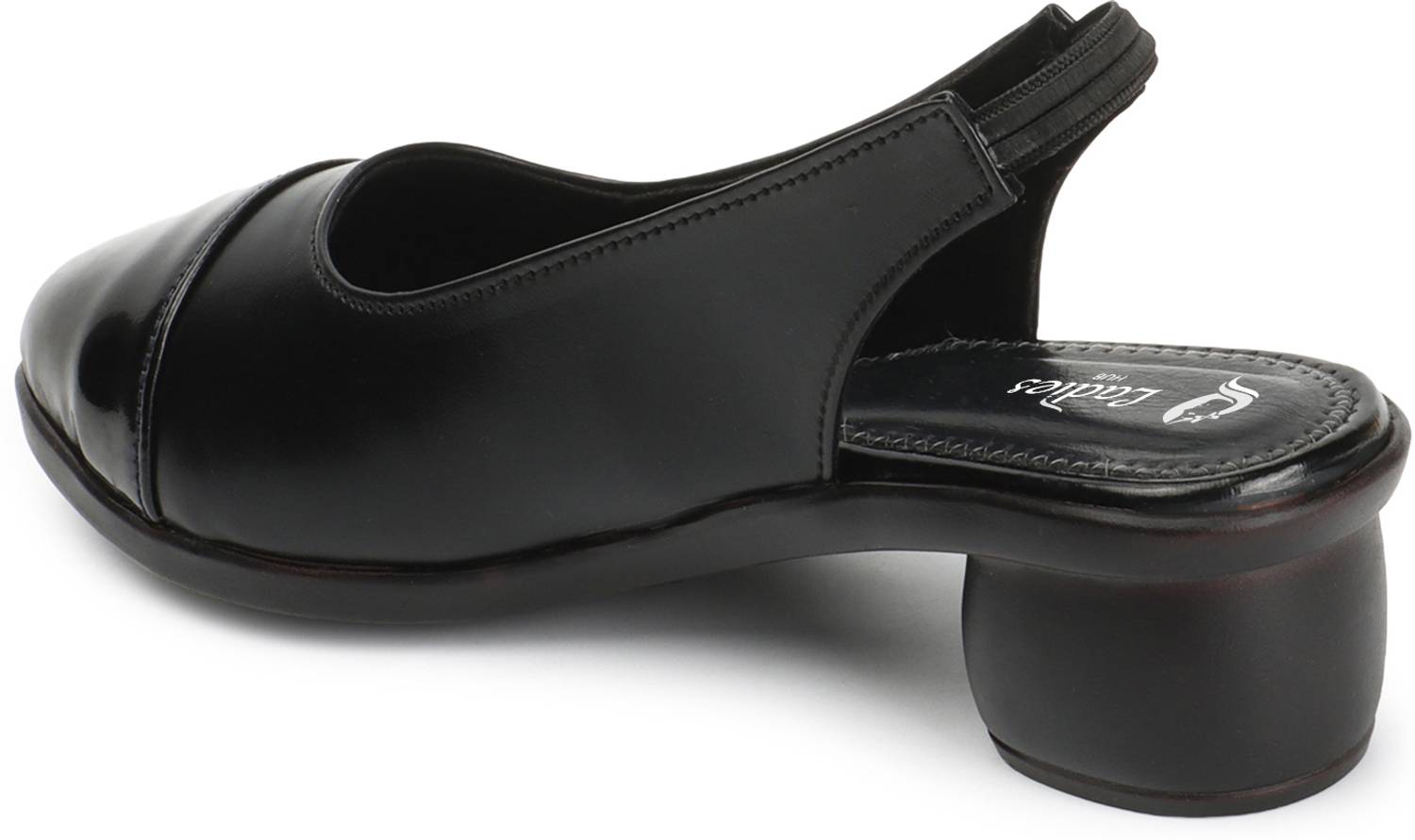 ladies hub Women Black Heels - Image 4