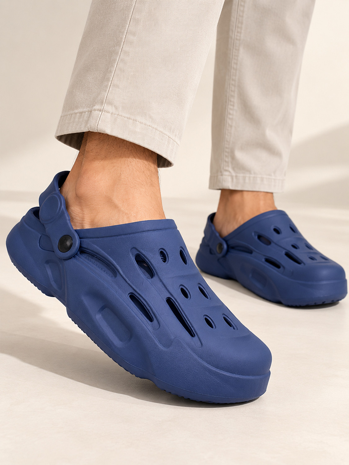 Image of action Men COOL-1001 Trendy Comfortable Lightweight Breathable Casual Slip-On Sandal (Navy, 9)