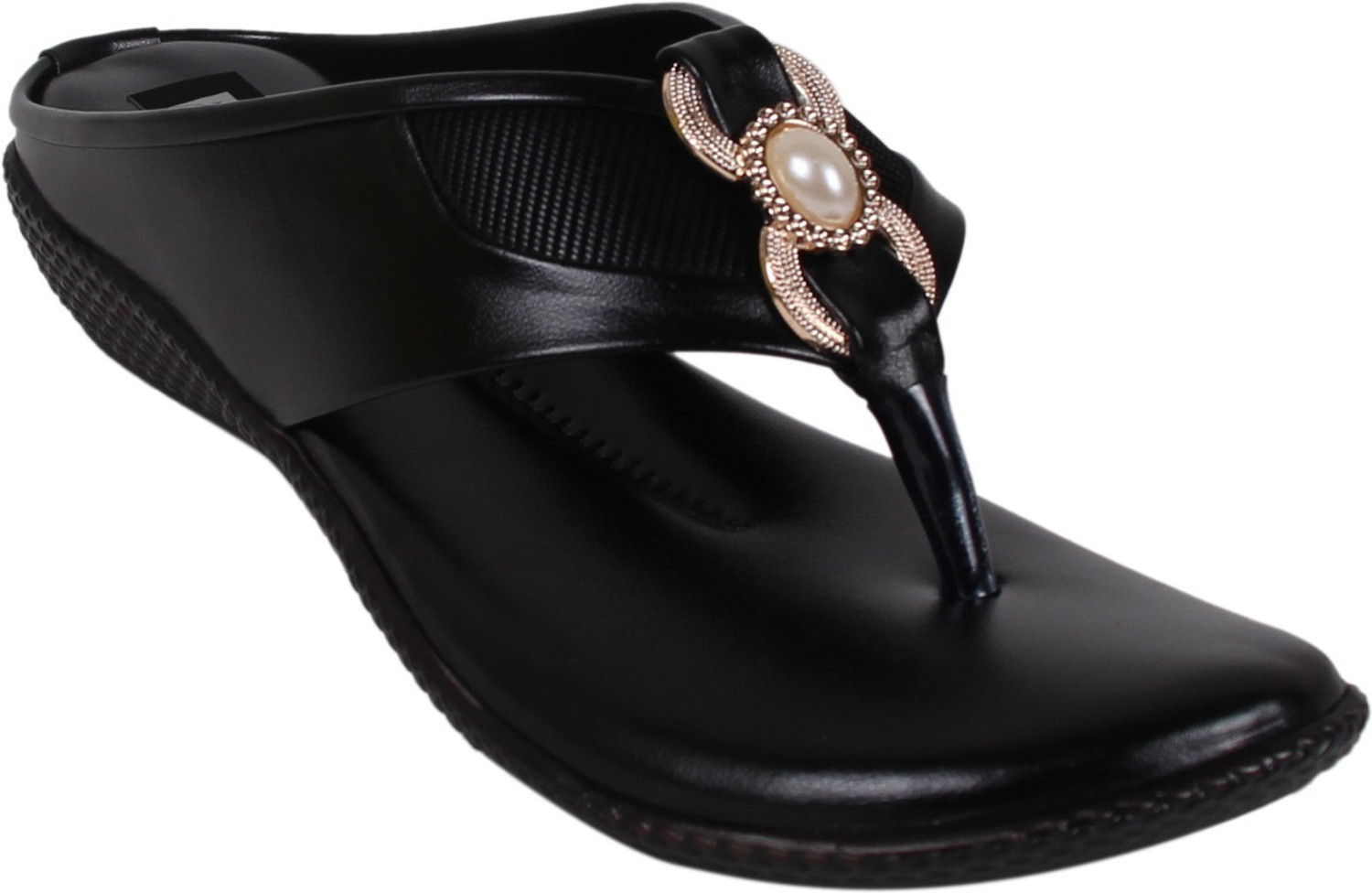 Image of Dicy Dicy Casual Flats Sandal For Women Ladies And Girls Black Color Women Flats
