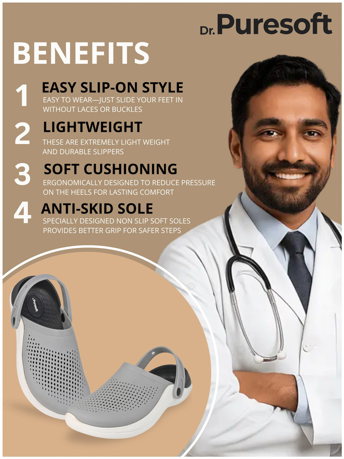 Image of Dr.Puresoft Men Clogs