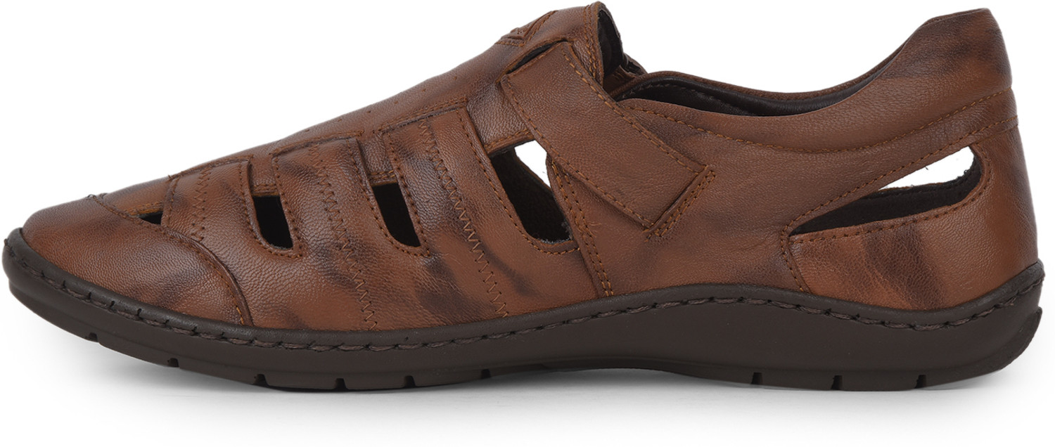 Image of LEE COOPER Men Flats Sandal (Tan, 9)