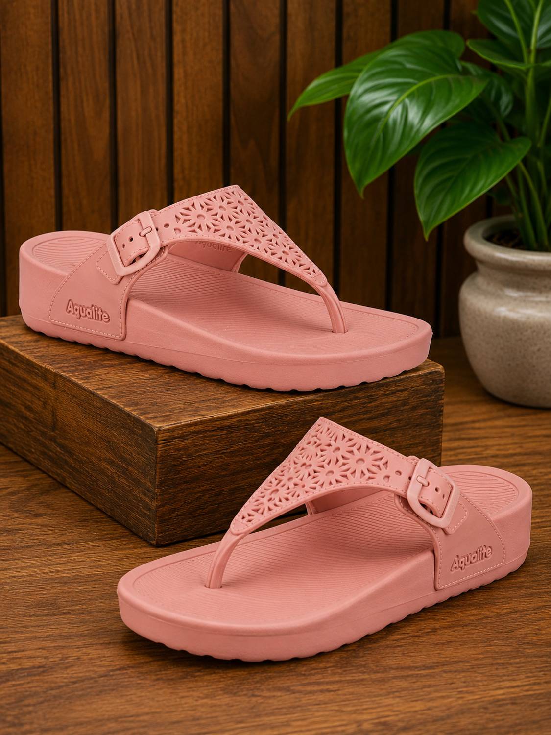 Aqualite Women Waterproof Slip-On Clogs Sandals with Flexible EVA Sole Soft Cushioning Women Flats