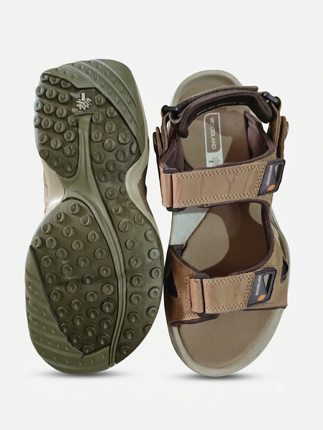 Image of WOODLAND Men Sandal (Camel, 8)