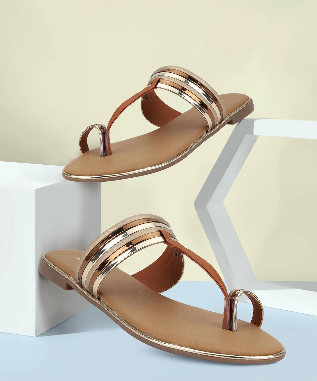 Bata Women Flats Sandal (Brown , 6)