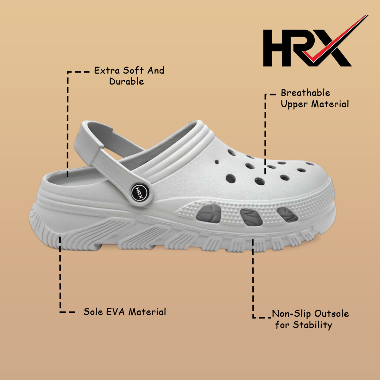 Image of HRX by Hrithik Roshan Men Clogs