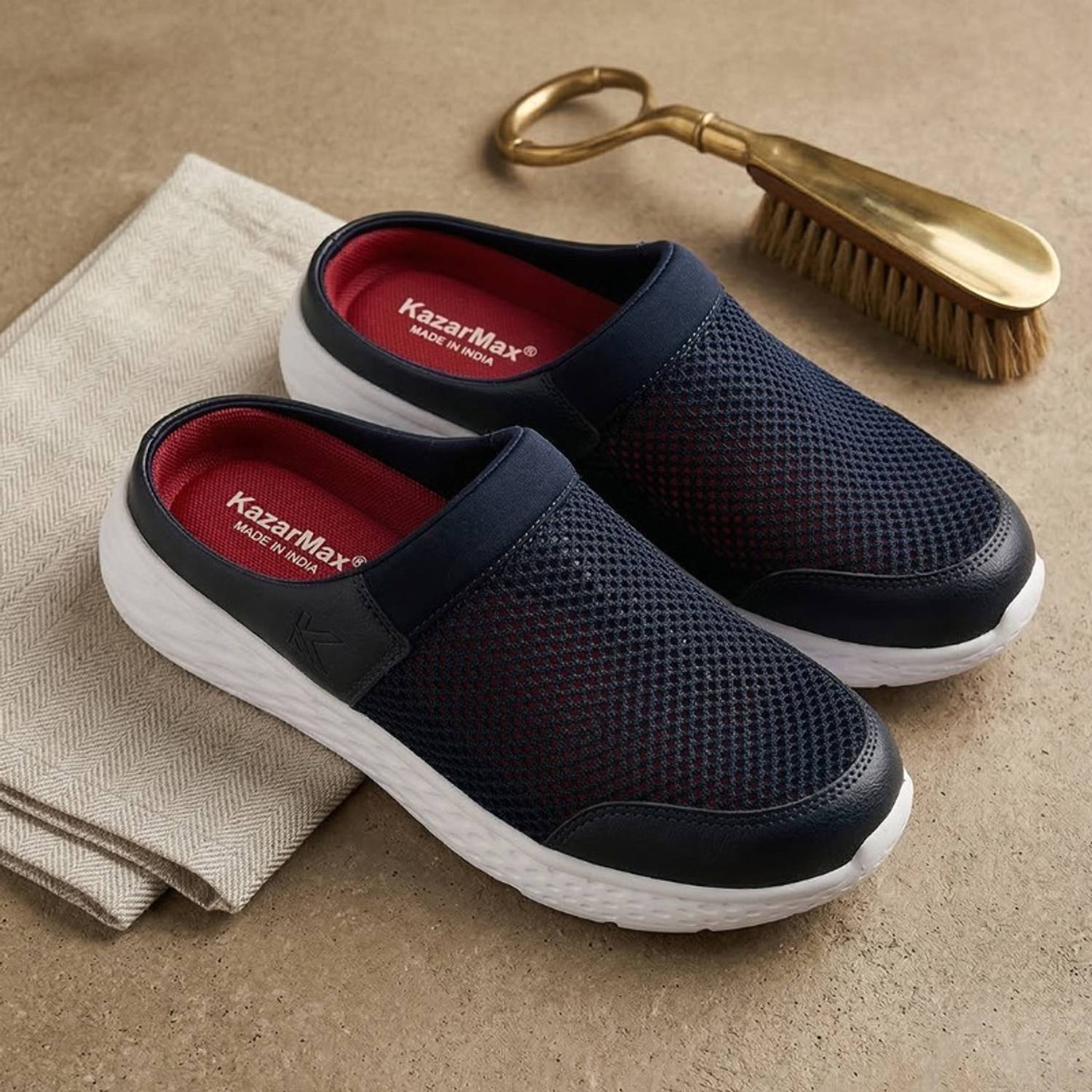 KazarMax Men Blue Clogs Mule Sandals - Image 1