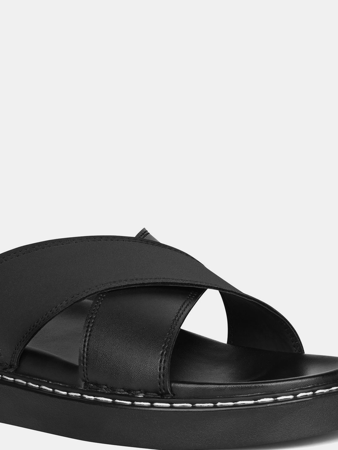 Image of LOUIS STITCH Jet Lightweight Cross Strap Slip-On with PU Cushion Sole Men Sandals