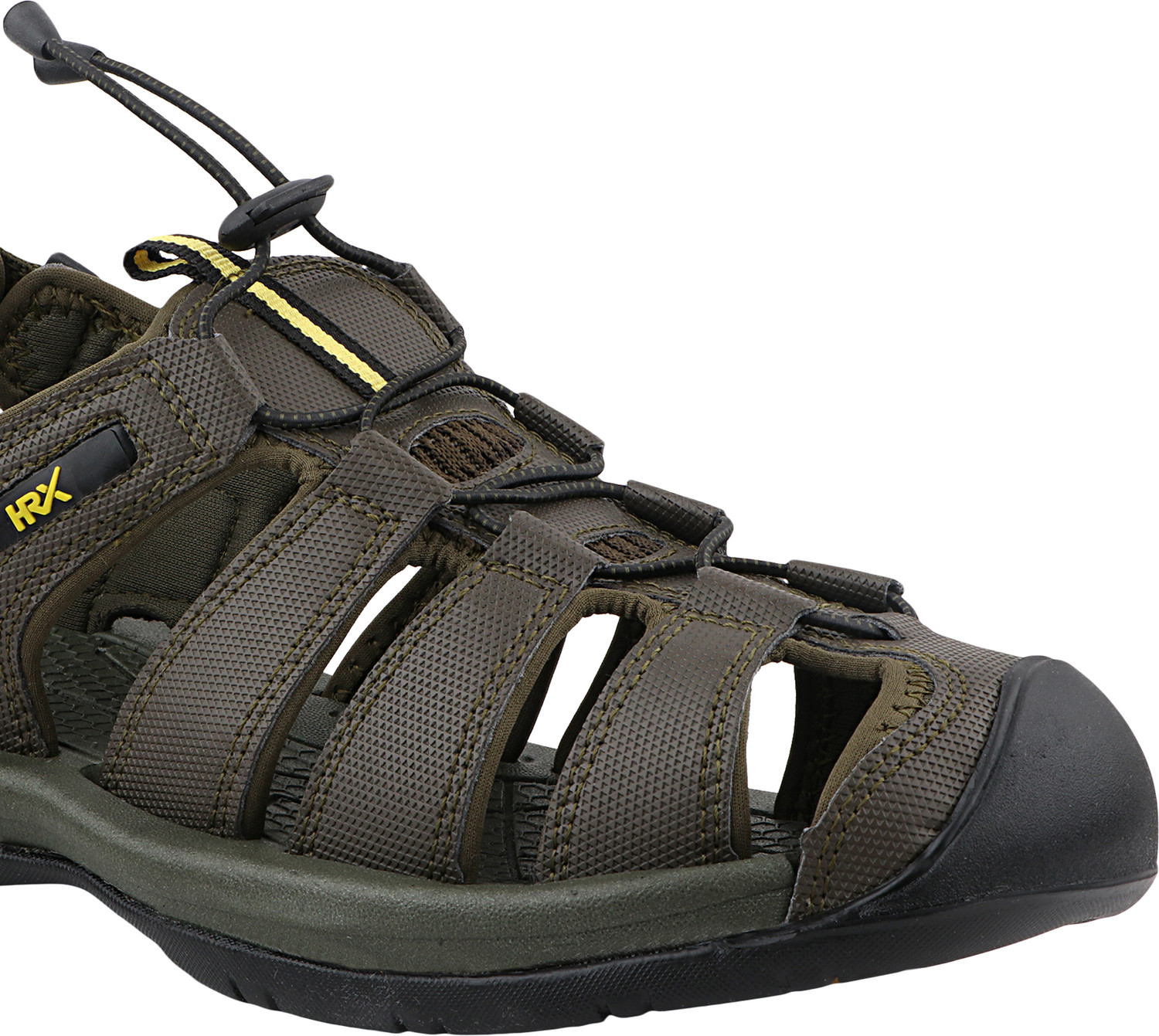 Image of HRX by Hrithik Roshan Men Sandal (Olive, 8)