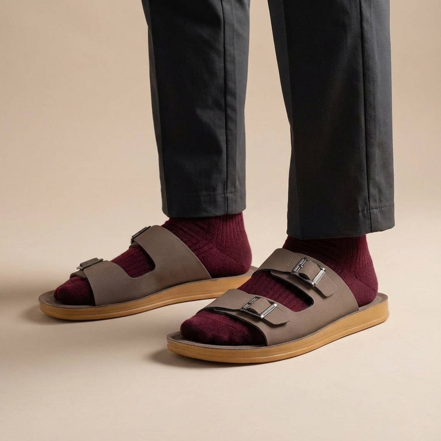 WALKAROO Men Casual Brown - Image 2