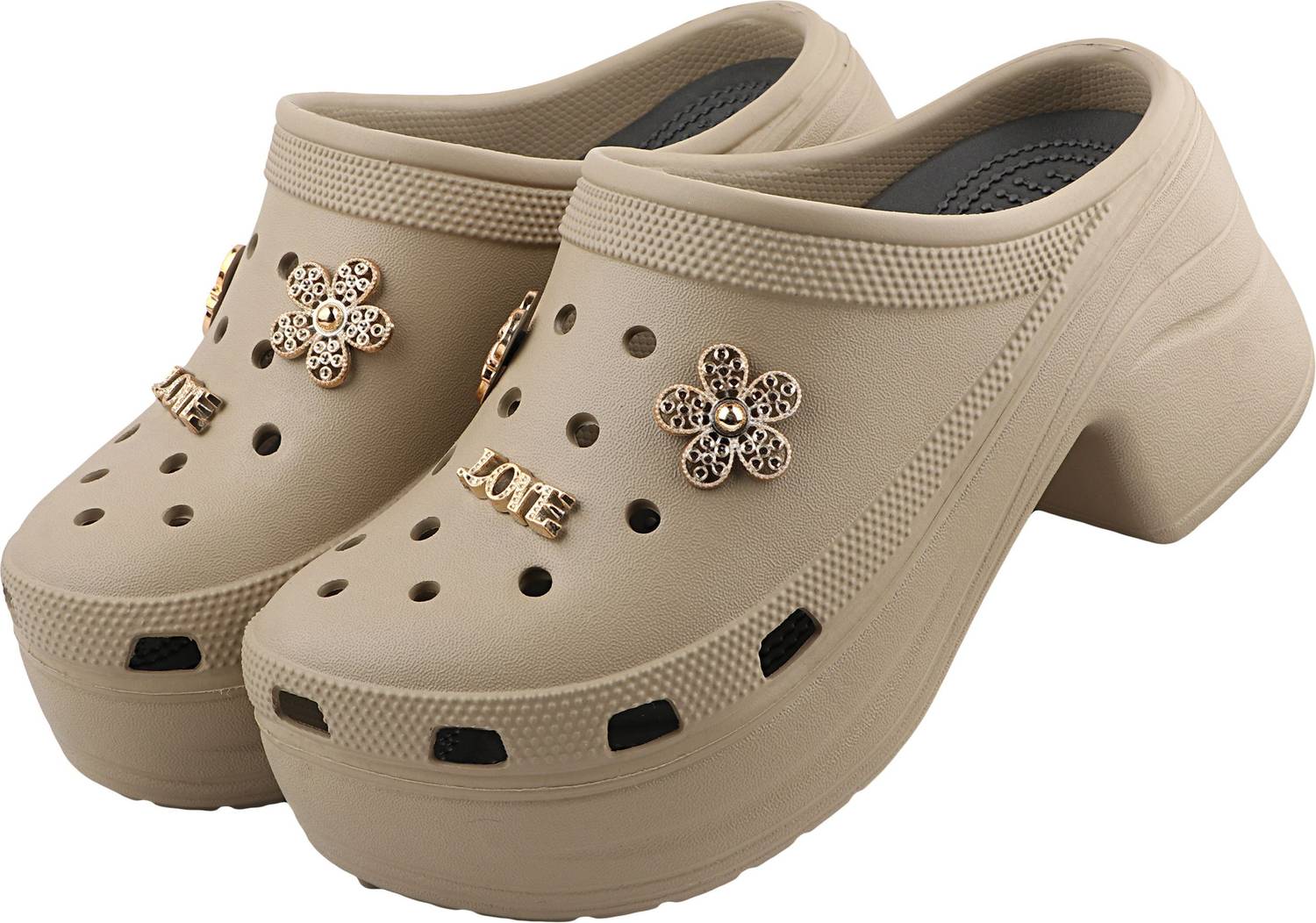Crosskix Women Beige Wedges - Image 1