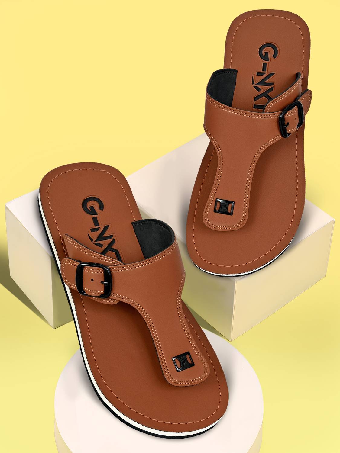 G NXT Men Flats Brown - Image 1