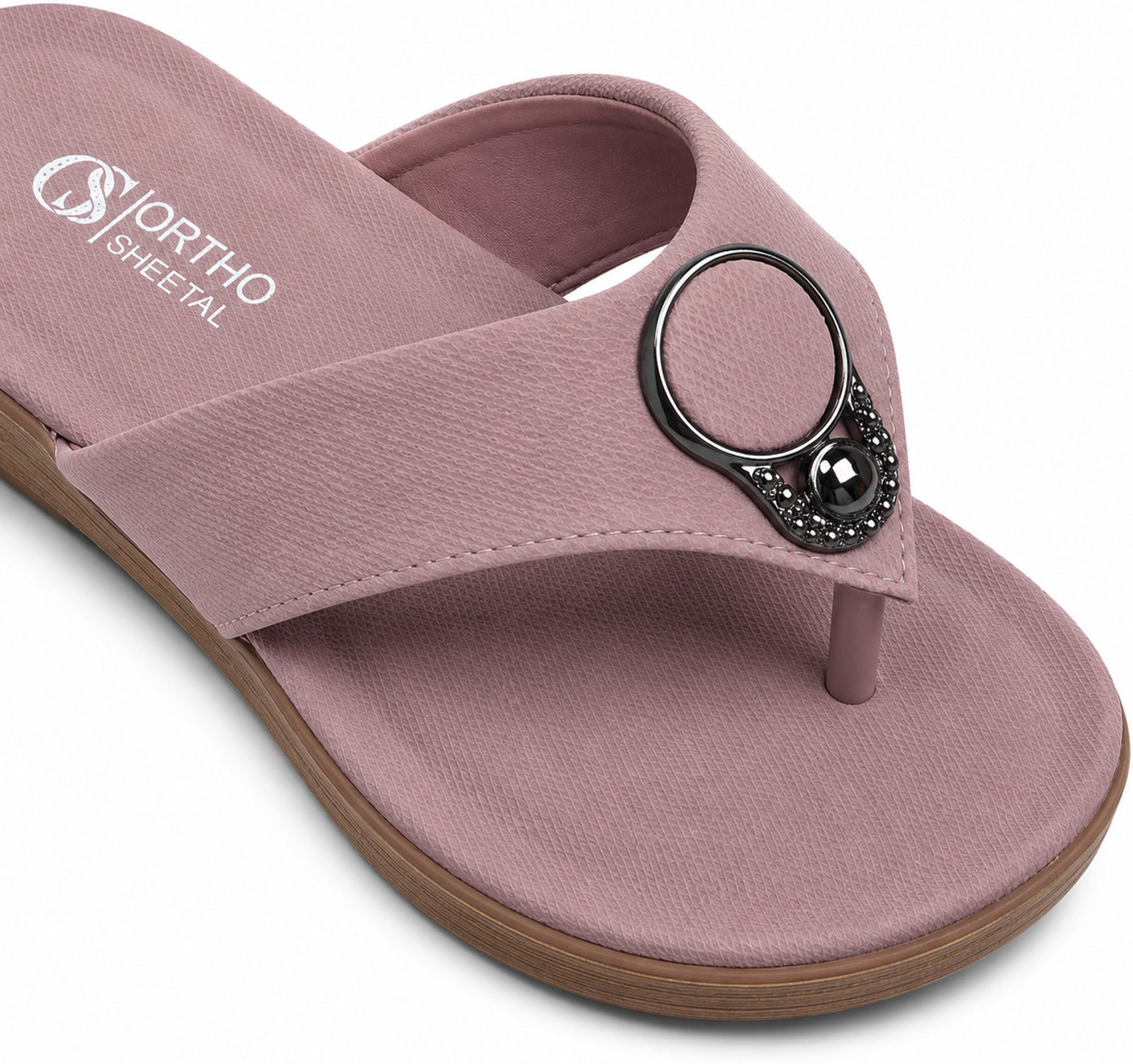 Image of ORTHO SHEETAL Women Casual Sandal (Pink, 5)