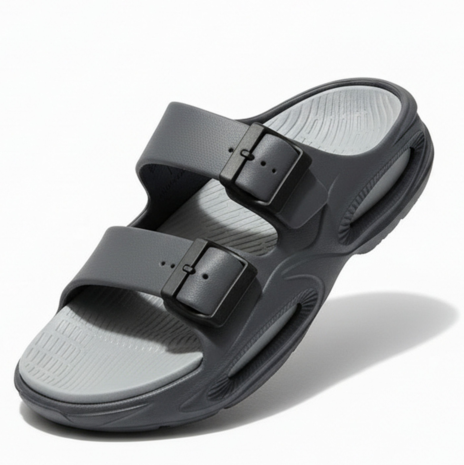 Image of KILLER Soft EVA Double Strap Sandals|Adjustable Buckle|Lightweight Anti-Slip Slippers Men Flats