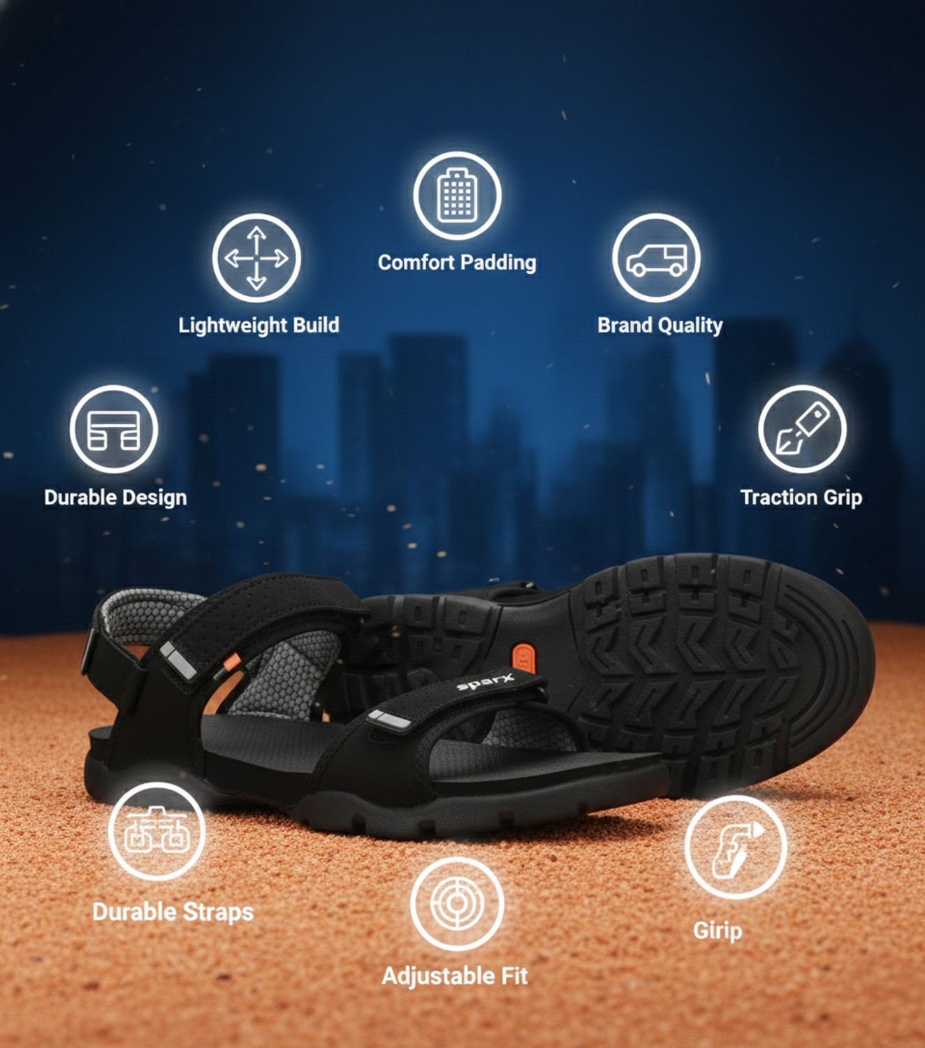 Image of Sparx Men Sports Sandals