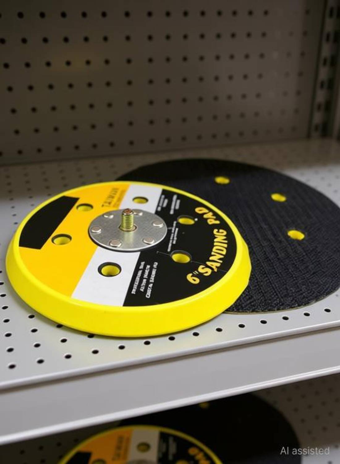 ADAWAT 6 Inch 12000rpm Dual Action Random Orbital Sanding Pad Plate 6 Holes for Pneumatic Sanders Disc Air Polishers Wood Polisher 6 inch Disc Sander