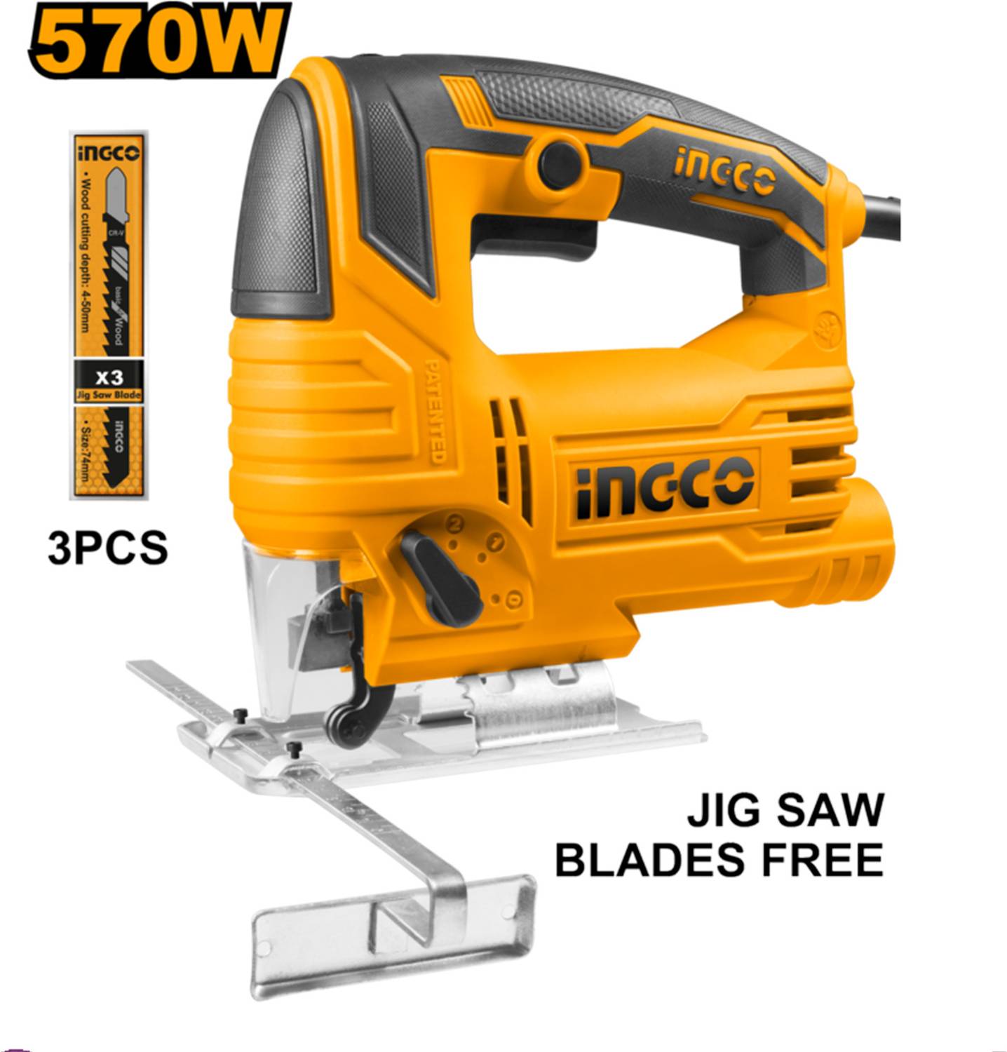 INGCO Jig Saw 570W 800-3000 RPM - Image 4