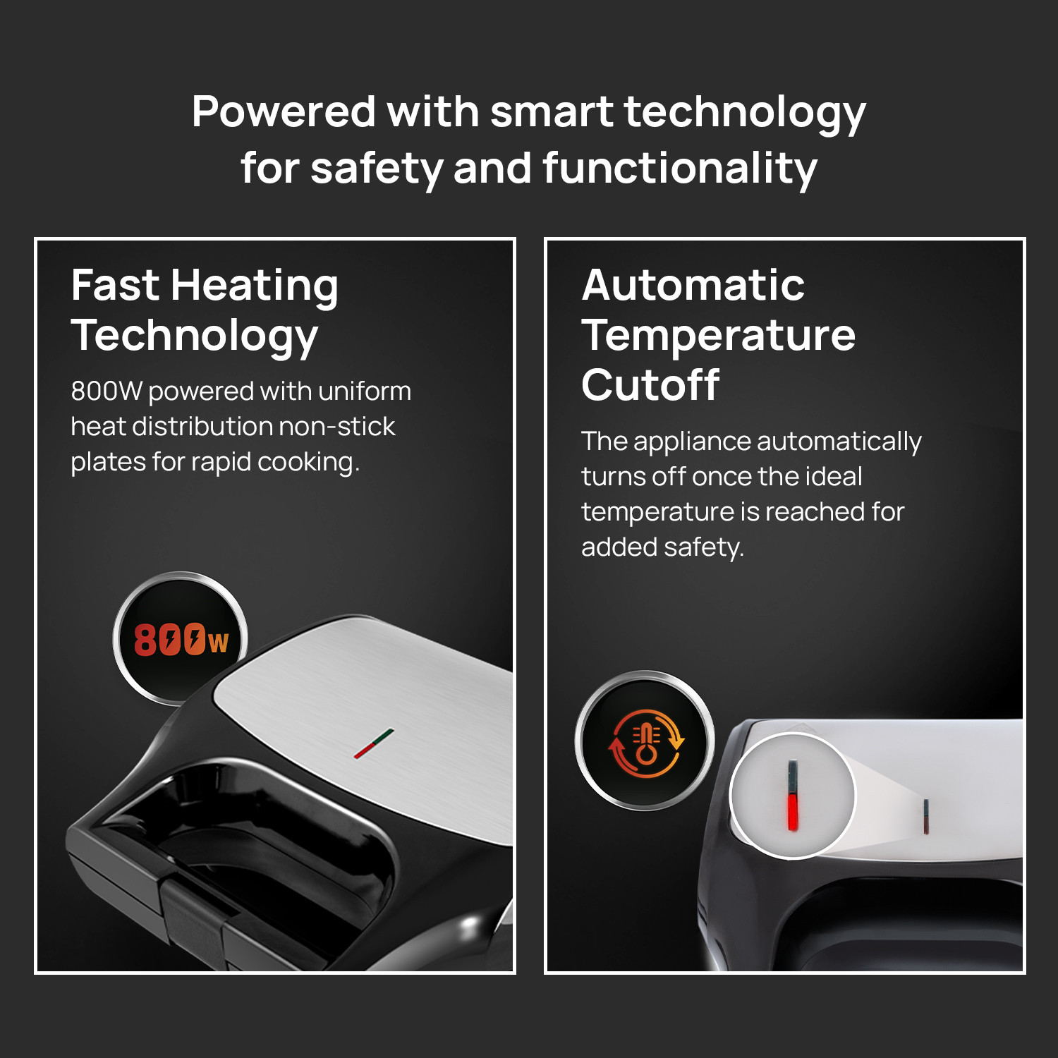 Image of Wipro Elato BS302 3 in 1 Detachable Toast Sandwich Maker