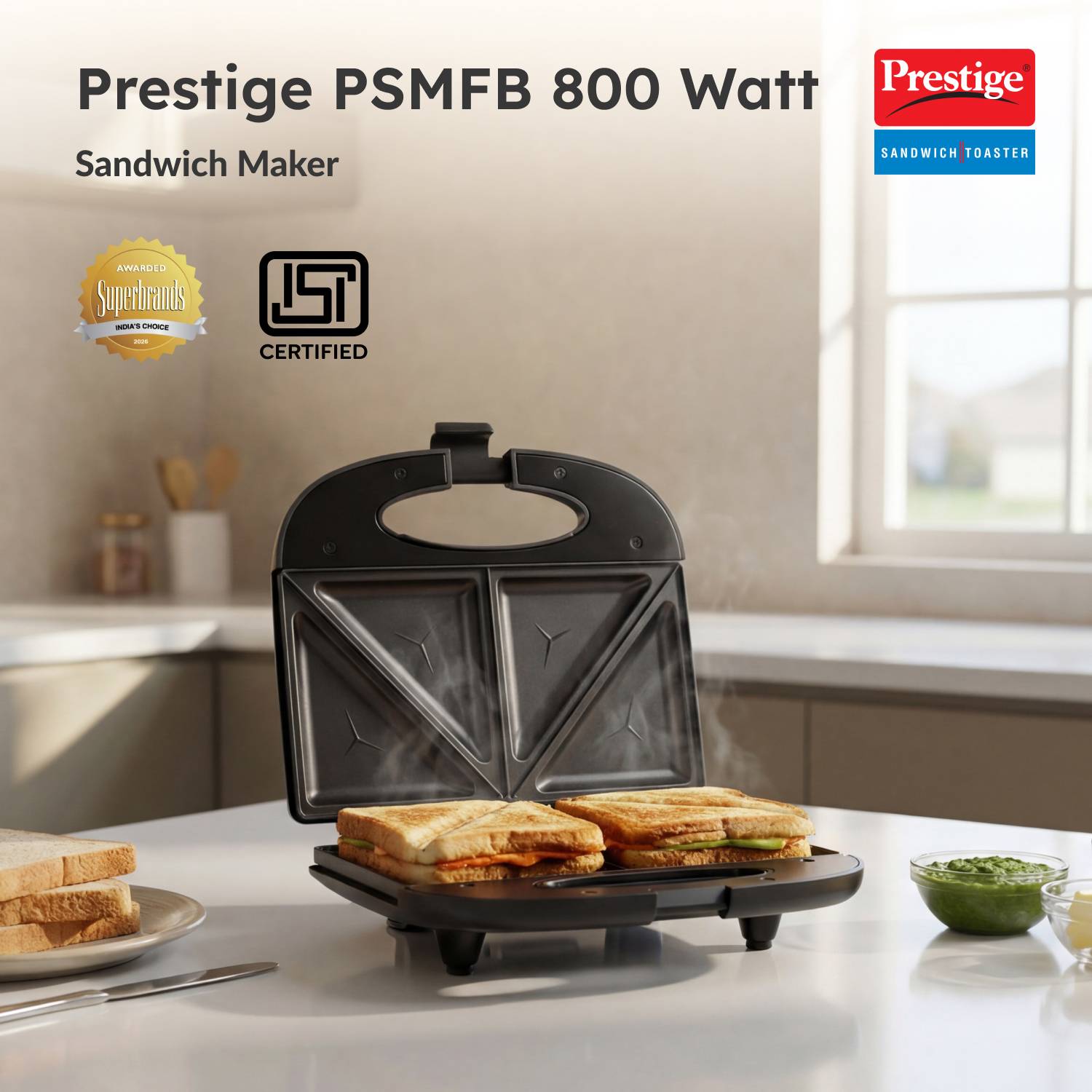 Prestige PSMFB Toast Sandwich Maker Black - Image 2