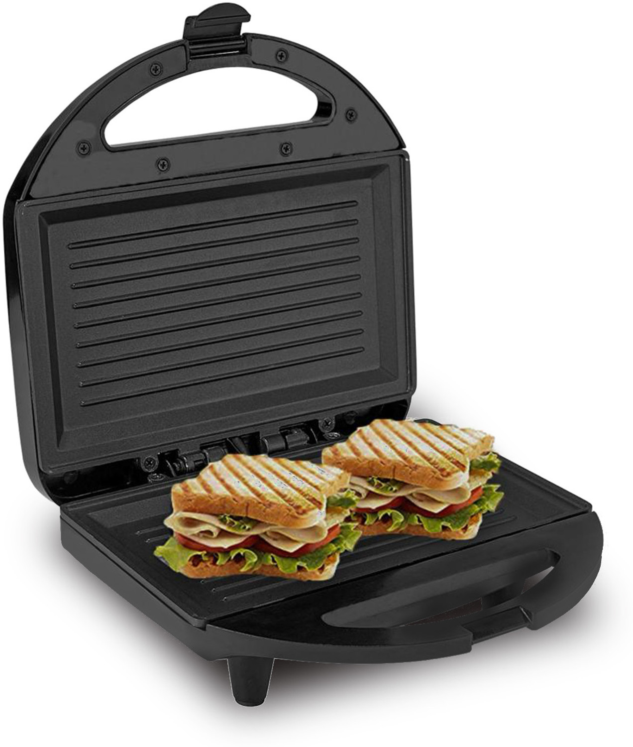 Image of Lifelong Classic Pro 750 W Sandwich Maker with 4 Slice Non-Stick Fixed Plates Grill Sandwich Maker