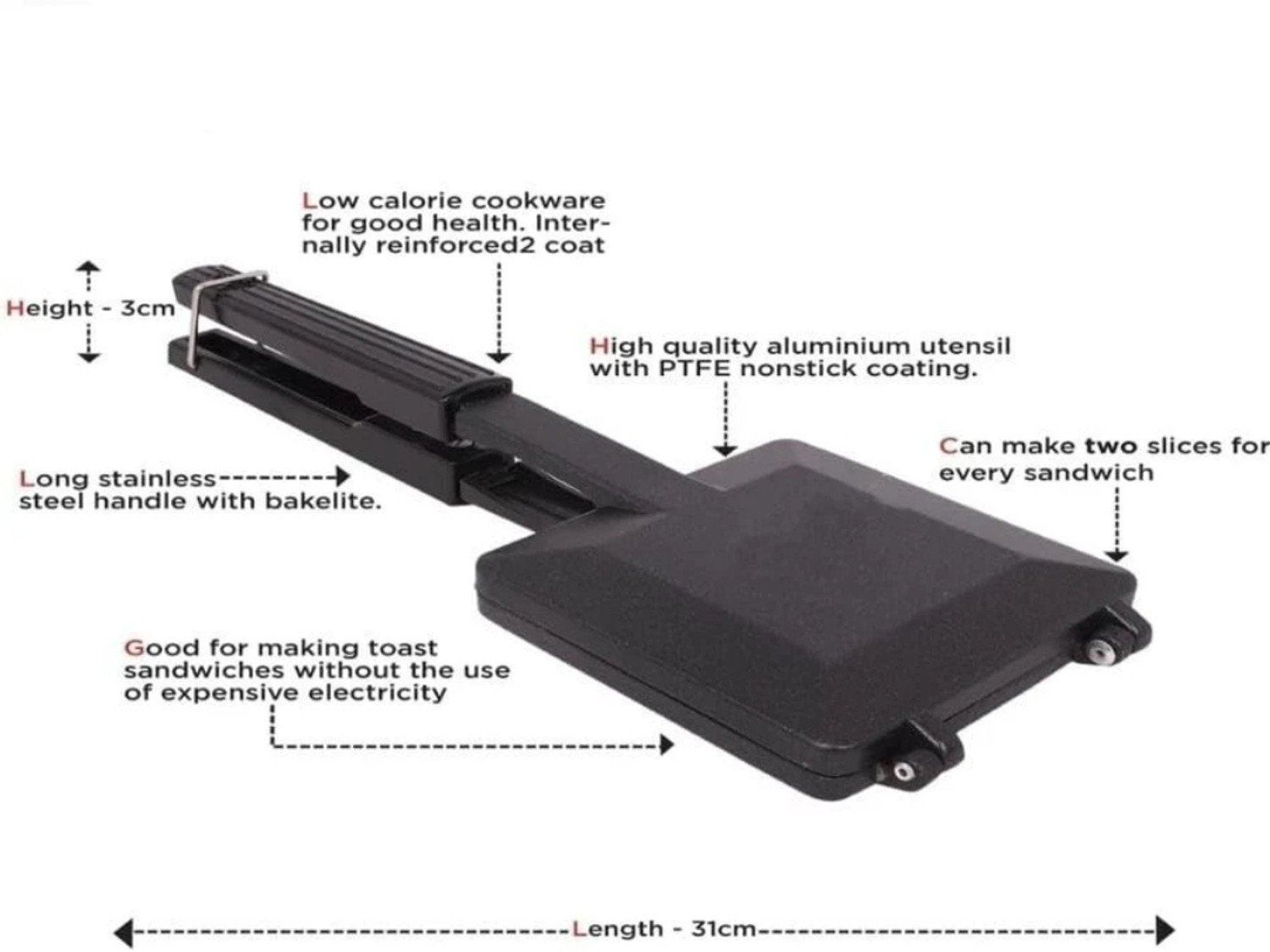 Image of B D WORLD by Futurist World GAS TOASTER Grill Sandwich Maker