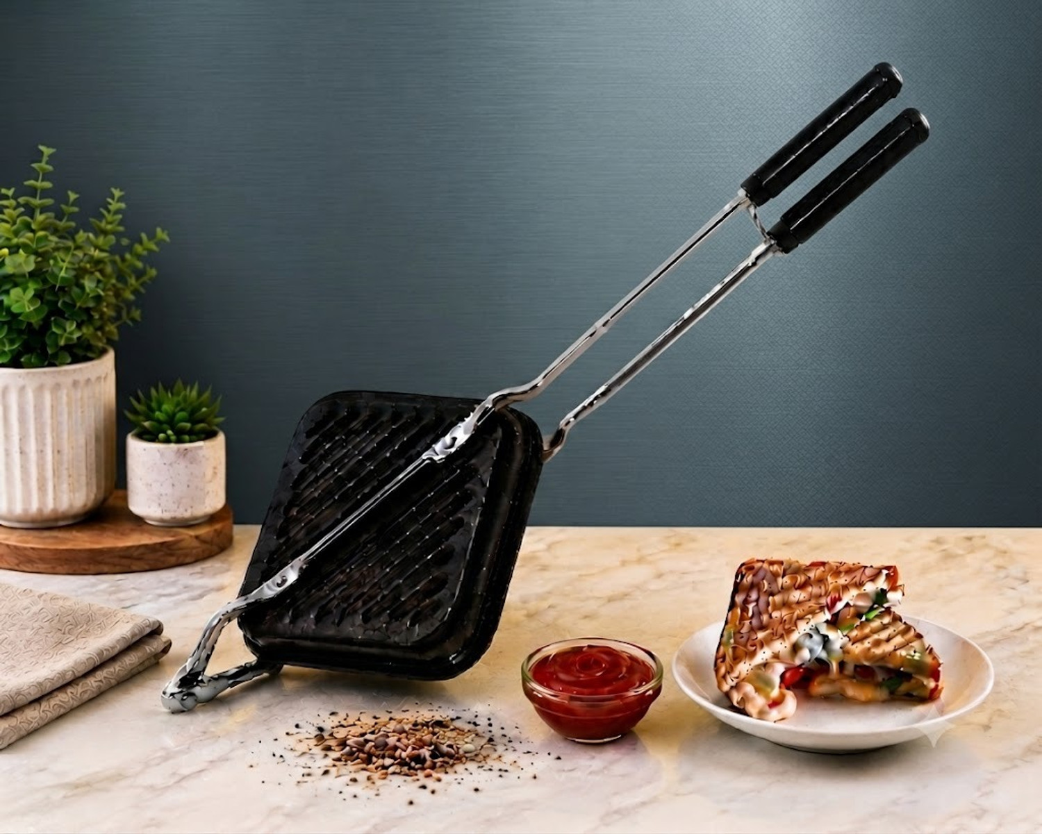 Image of shuddhkitchen Food Sandwich Maker Grill Sandwich Maker