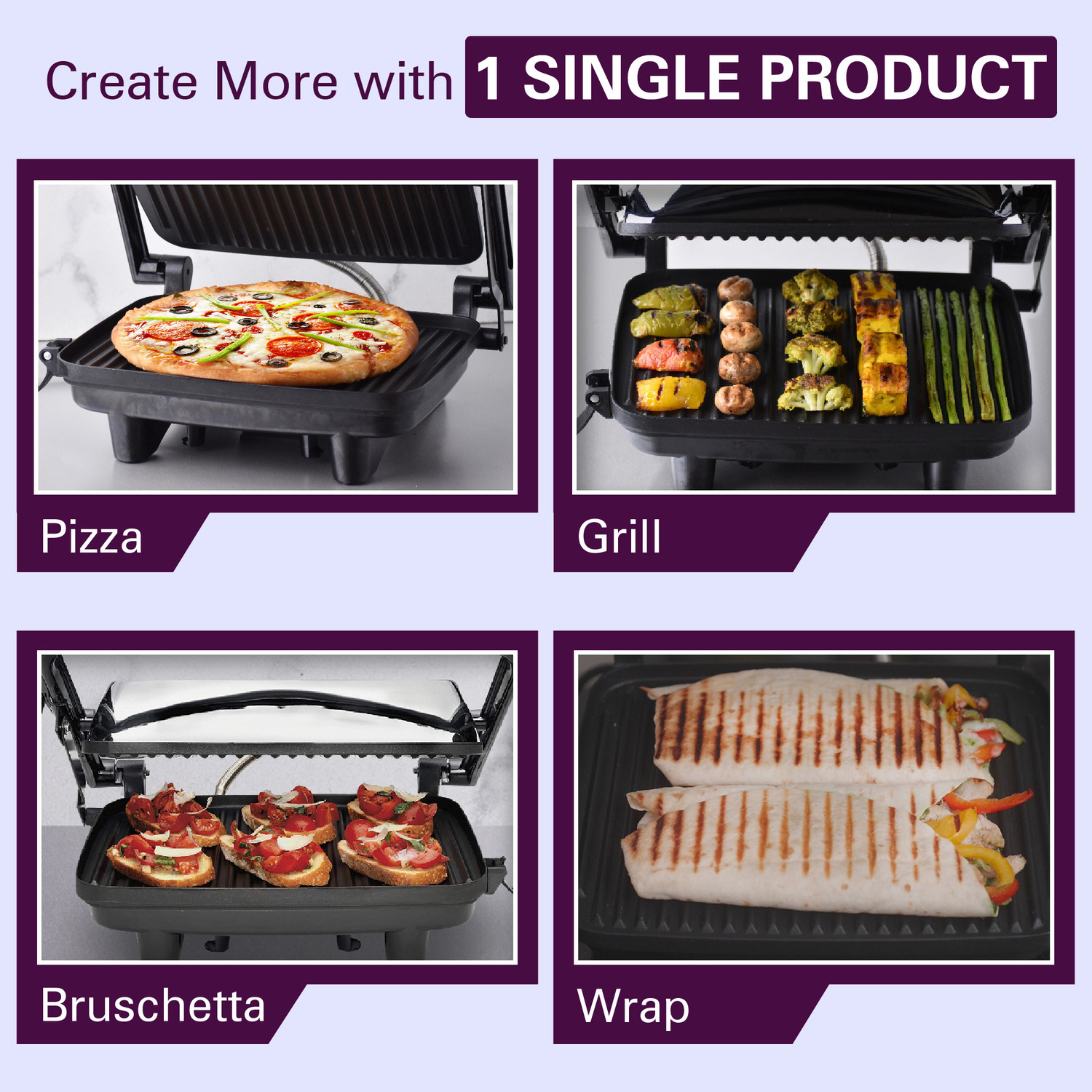 Image of Hamilton Beach by Hamilton Beach 25460-IN Grill Sandwich Maker