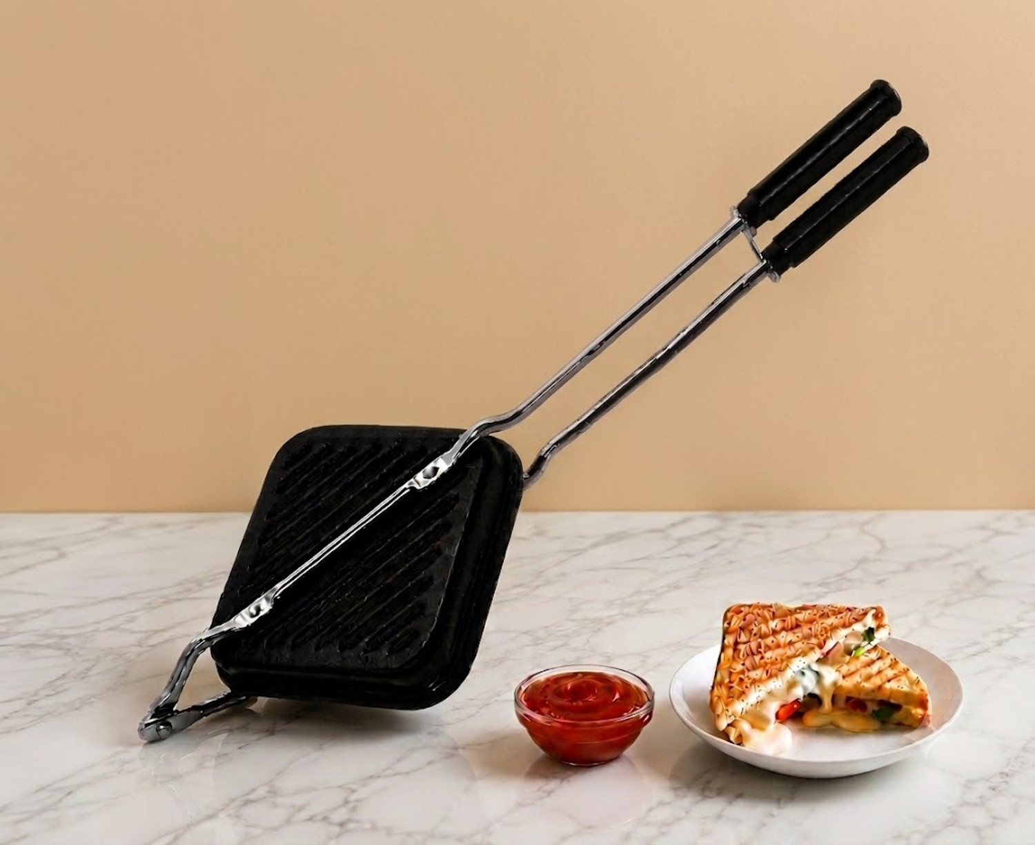 Image of shuddhkitchen Two Side Grill Maker Grill Sandwich Maker