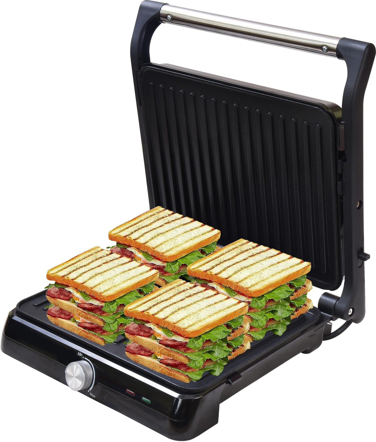 Image of LIBRA by Libra Jumbo Sandwich Maker grill toast with Floating Hinges, 2000 Watts, 4 Slice Open Grill, Grill