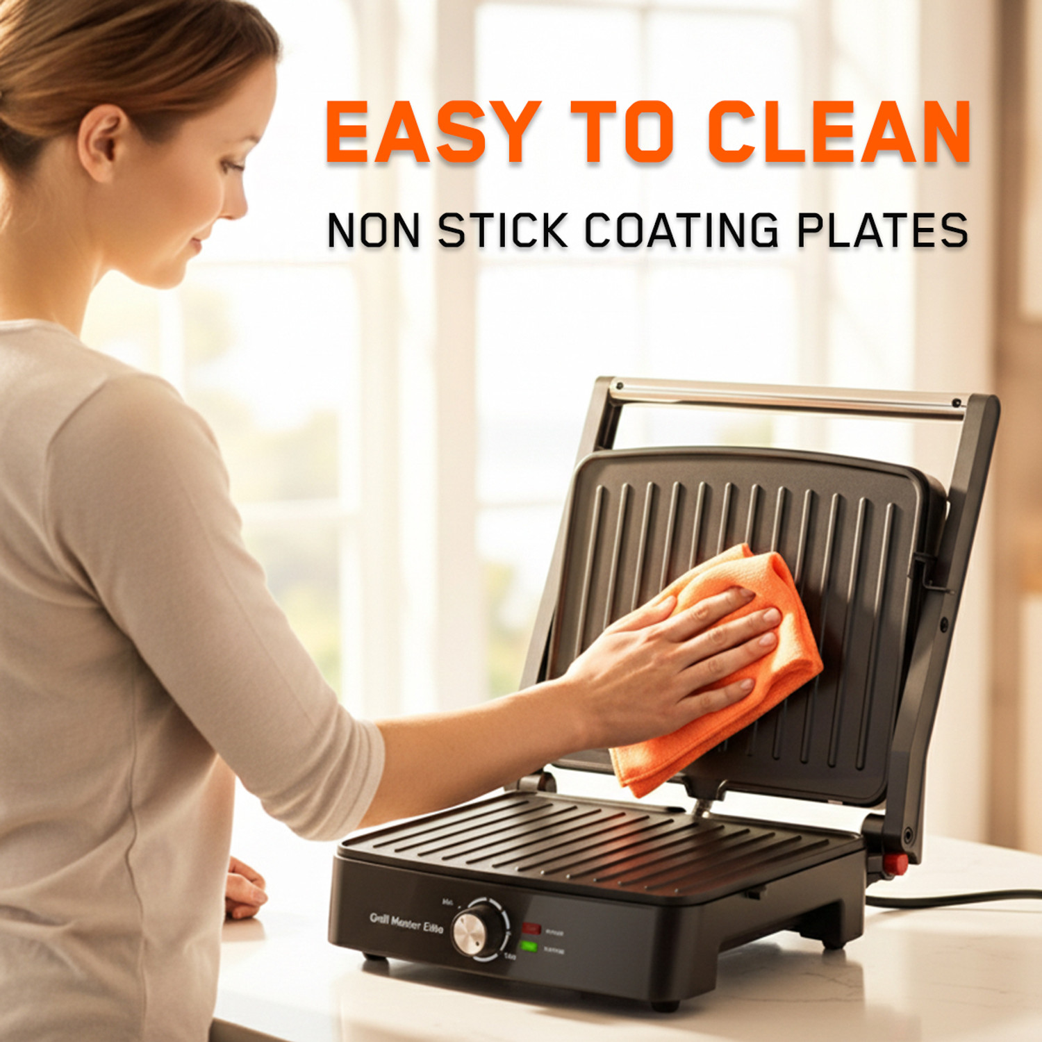 Image of Inalsa Grill Master Elite|Sandwich Maker|2200W|Large Cooking Surface|Griddle Function Grill Sandwich Maker