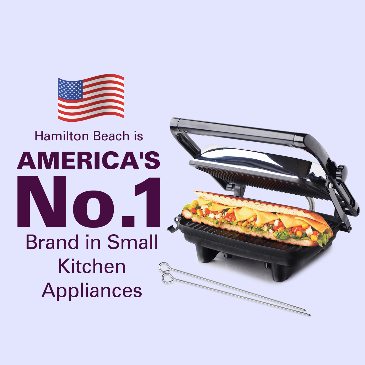 Image of Hamilton Beach by Hamilton Beach 25460-IN Grill Sandwich Maker