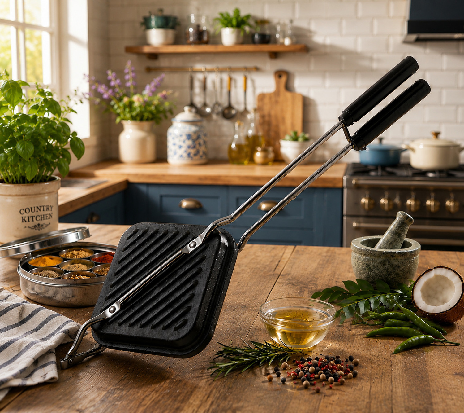 Image of shuddhkitchen Food Sandwich Press Grill Sandwich Maker