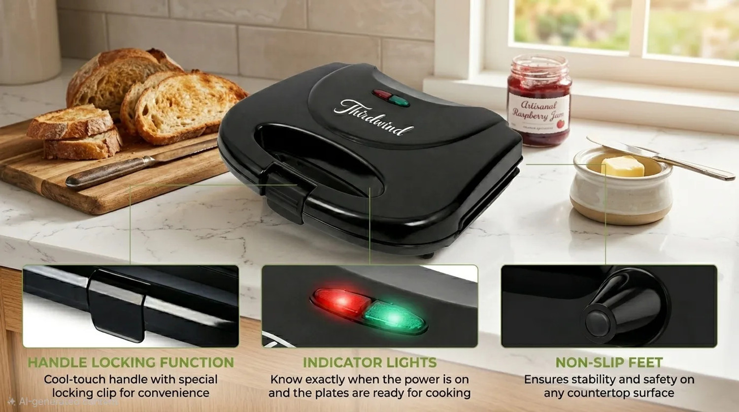Image of Thirdwind Ultimate Powerful Premium & Imported Quality 800 W Sandwich Maker Toast, Grill31 Toast Sandwich Maker