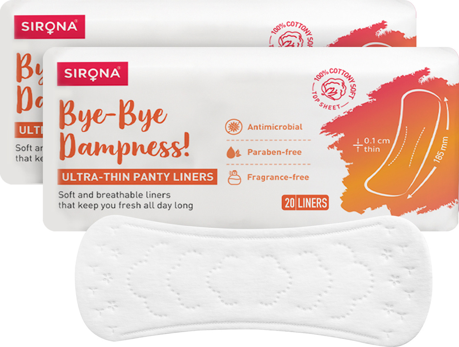 Image of SIRONA Cottony Soft Daily Wear Panty Liners for Women Pantyliner