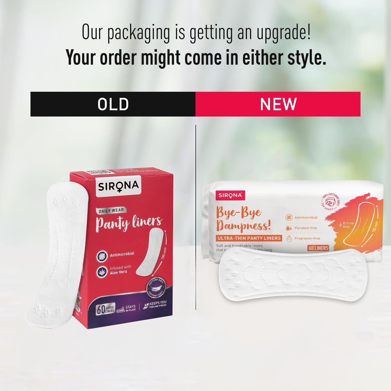 Image of SIRONA Cottony Soft Daily Wear Panty Liners for Women Pantyliner