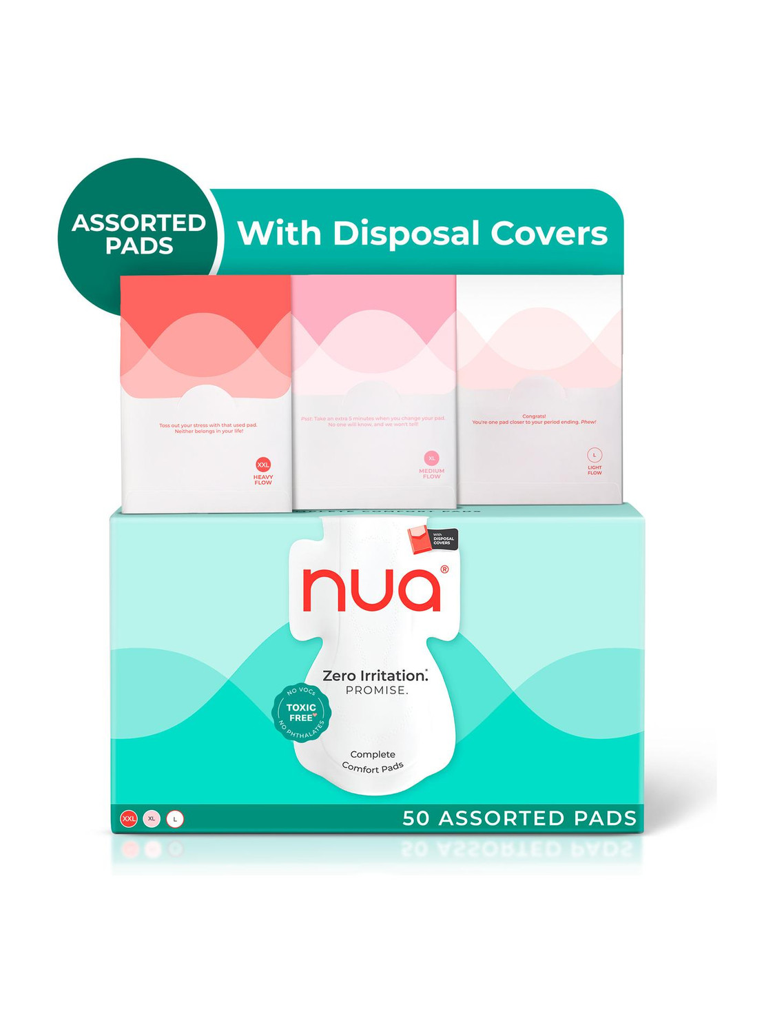 Image of Nua Complete Comfort 25XXL & 25XL With Disposal Covers Sanitary Pad