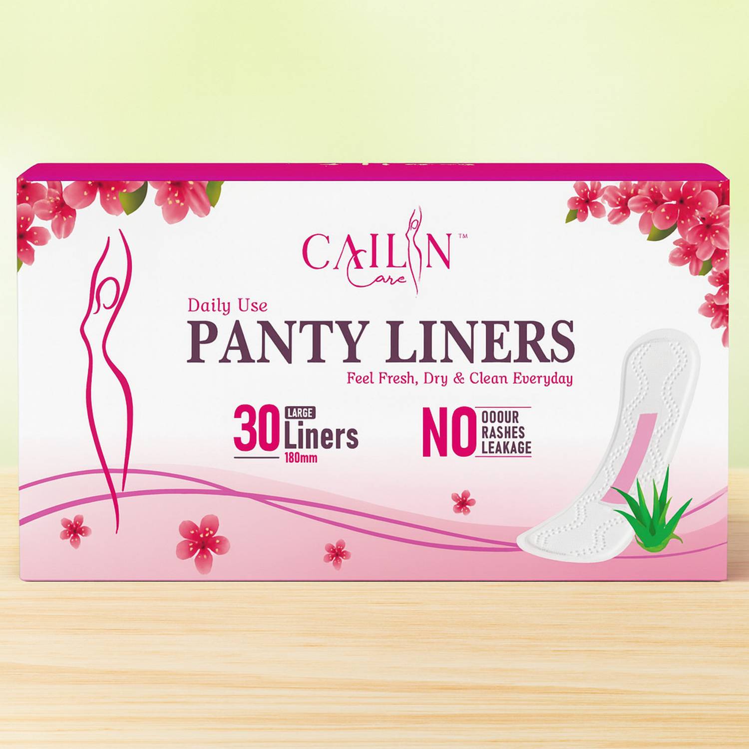Cailin Care Cotton Daily Use Panty Liner for Leakage of Tampon or Cup (Size - 180mm|Large) Pantyliner